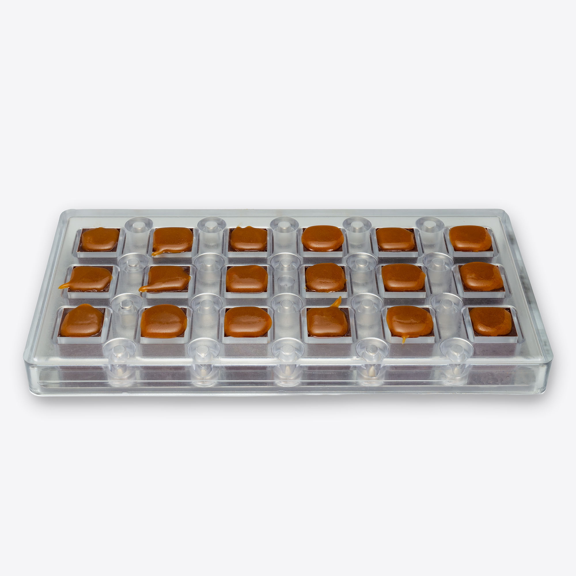 Sea-Salt Caramels in mould