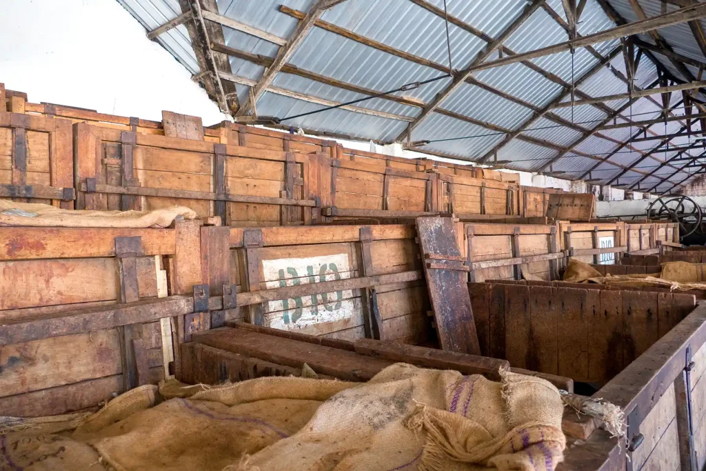 Cocoa Bean fermentation boxes Madagascar