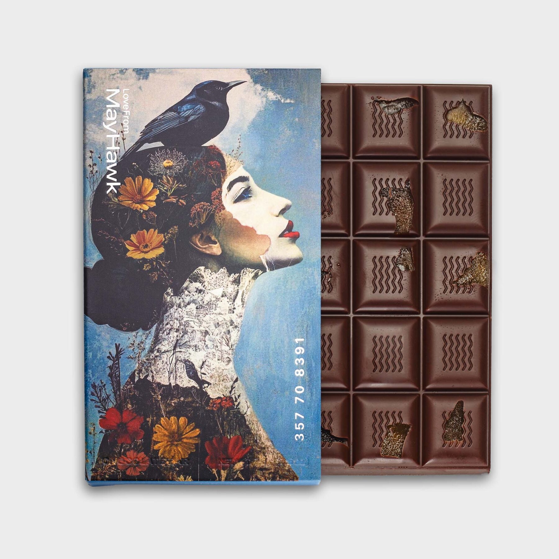 Dark & Stormy Chocolate Bar and Box