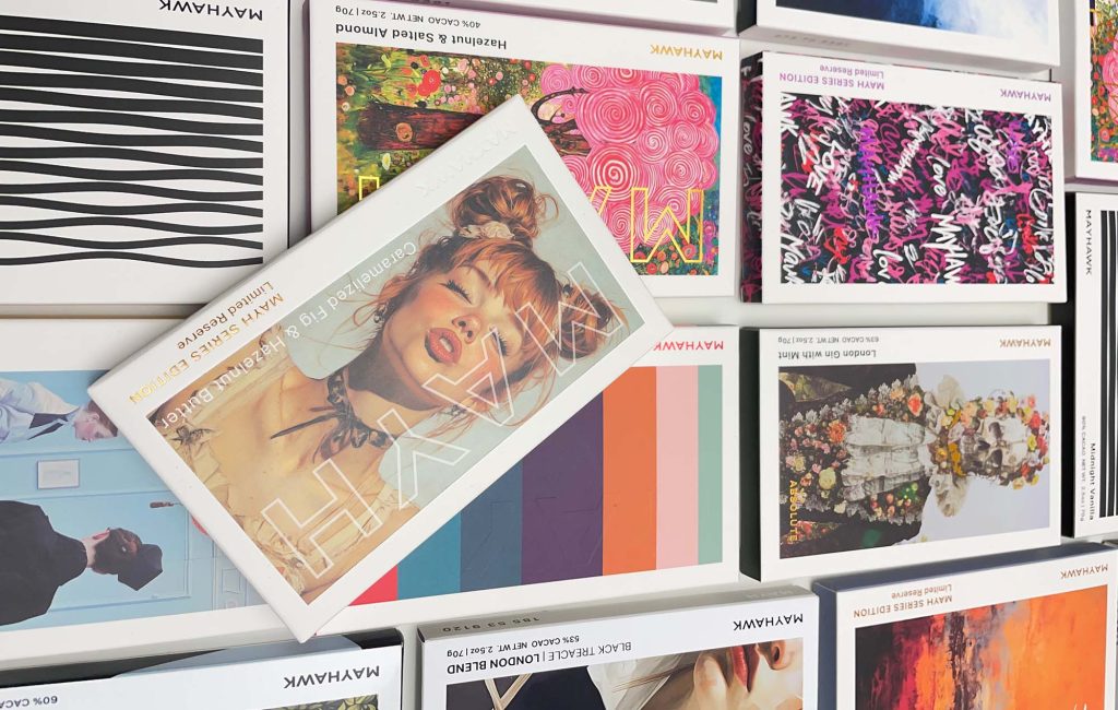 Chocolate bar packaging designs from The Design Studio